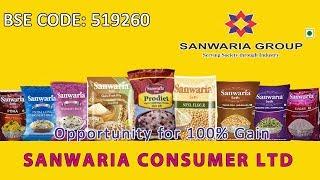 Opportunity for 100pc Gains - Sanwaria Consumer Ltd, BSE Code - 519260 |  Share Guru Weekly