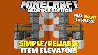 Minecraft Bedrock: Simple ITEM Elevators! Easy & Silent, 5 Designs Tutorial! MCPE Xbox PC Switch