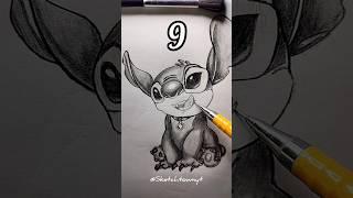 Which one is correct for Stitch 🩵?#stitch #disney #drawing #pencildrawing #artist #art #lilo