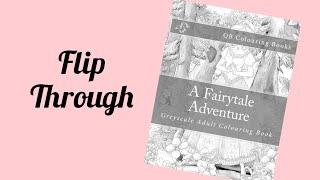 A Fairytale Adventure: Greyscale Adult Colouring Book by L. Lench (QB Colouring Books) 
