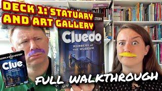 Cluedo / Clue: Robbery at the Museum - Deck 1 full walkthrough and solution by Dr Gareth and Laura