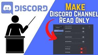 How To Make Discord Channel Read Only
