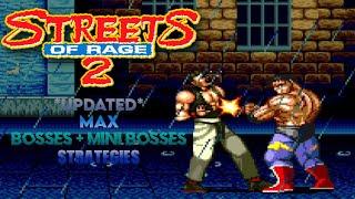 *Updated* Streets Of Rage 2 All Bosses + Mini Bosses Strategies - Max Mania Difficulty