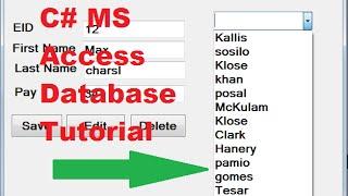 C# MS Access Database Tutorial 9 # How to Link Combobox with Database values