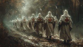 Templars Chanting in a March Through the Cursed Forest