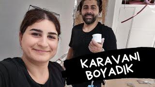 KARAVANI BOYADIK | PLANLAR NEDEN DEĞİŞTİ? | KARAVAN YAPIMI | VMV VanLife #karavan #15