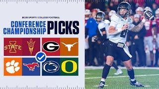 Picks for EVERY Conference Championship Game in College Football [Big Ten, SEC, ACC, Big 12 & MORE]