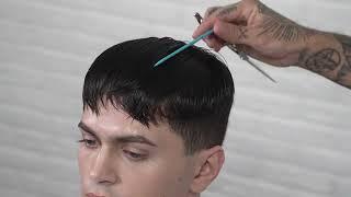 Тони Селезнев фэйд на потоке, мужская стрижка квифф / кроп Tony Seleznev easy fade with quiff / crop