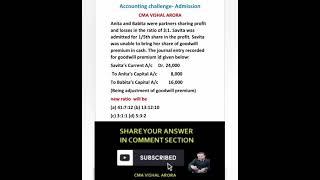 Revise your accounting concept in 1 minute  #class12thaccounts #shorts #accountsmcqs #admission