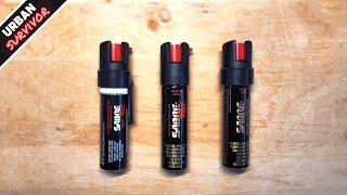 Sabre Compact Pepper Spray vs Gel vs 3 in 1 Formula 