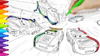 Next Gen Crash: J.D McPILLAR and CHRIS ROAMIN . CARS 3 2.0 Drawing and Coloring | Tim Tim TV