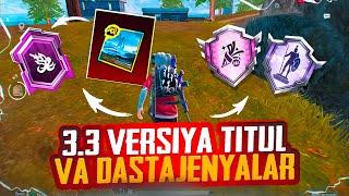 3.3 VERSIYADA KELGAN TITULNI OLAMIZ VA 3TA DASTAJENYA BAJARAMIZ / PUBG MOBILE