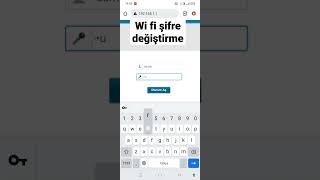 Wİ-Fİ ŞİFRE DEĞİŞTİRME! #shorts #wi-fi #internethakkinda #kesfet #sinirsizinternet #yeni #destek #:)