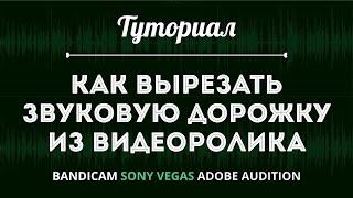 КАК ВЫРЕЗАТЬ ЗВУК ИЗ ВИДЕО в Sony Vegas