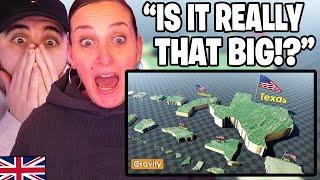 British Mum Reacts to US States Size Comparison! "Bigger Than Countries!"