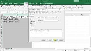 CSV-Datei in Excel importieren und zu Tabelle umwandeln – Excel-Tutorial