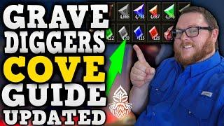 Dwarven Realms 1K STONES!!! Grave Diggers Cove Stone farming method