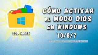 Cómo Activar el MODO DIOS en WINDOWS 10/8/7