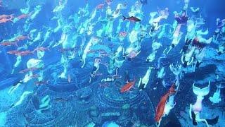 WORLD LARGEST UNDERWATER MERMAID SHOW CONSISTS 110 PEOPLE ACHIEVED BY ATLANTIS SANYA‍️