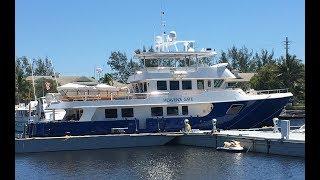 SOLD Allseas 92 Steel Expedition yacht at the FLIBS 2017 www.lovethatyacht.com