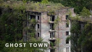 Road to Akarmara. Ghost town in Abkhazia.