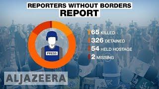 Reporters Without Borders: At least 65 media workers killed in 2017