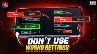 Don't Use Wrong Settings In Bgmi | All New Basis & Advance Settings/Controls (2025)