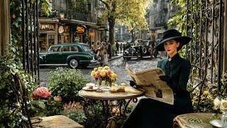 1940s Nostalgic Jazz - Vintage Vibes at a Cozy Parisian Café
