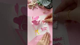 Easy DIY Love Card Idea  #shorts #halyncalligraphy #diy