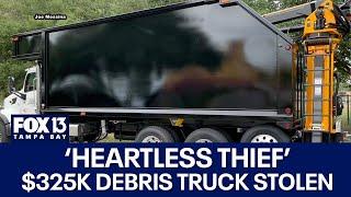 Hurricane debris cleanup truck stolen in Florida