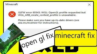 | How to fix Minecraft tlauncher opengl error | opengl error | old graphic card error |