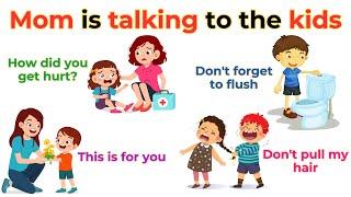 Parents Speak English With Kids | Spoken English for Kids | Daily use English Sentences