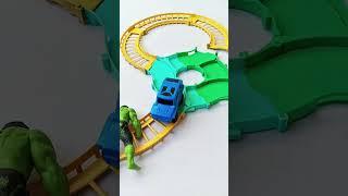 662 Hulk in the way of car train, Hulk getting hit, #shorts