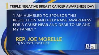 Joe Morelle announces Triple Negative Breast Cancer Awareness Day