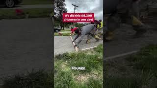 How These Guys Pour a Full Driveway in Just One Day
