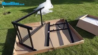 Unboxing! The floor standing motorcycle helmet and gear stand from Biker Tidy