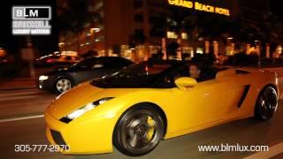 Cruise through Miami with these Exotic Sports Cars from BLM Lux