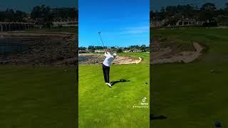 Starting off our new channel, we got Noah Norton with a throwback silk missile on 18 at Pebble Beach