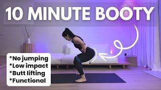 10 Minute Butt Lifting Home Workout (*LOW impact, *NO jumping!)