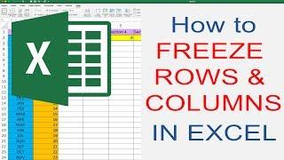 Freeze row and column in Excel