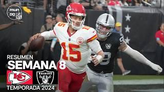 Kansas City Chiefs vs. Las Vegas Raiders | Resumen NFL en español - Semana 8 | NFL Highlights 2024