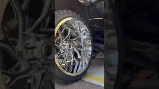 Chevy 1500 rolling out the shop on our 7-9" @McGaughys Lift Kit!