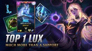 Wild Rift LUX - TOP 1 Dark Cosmic Lux S14 Ranked Gameplay + Build