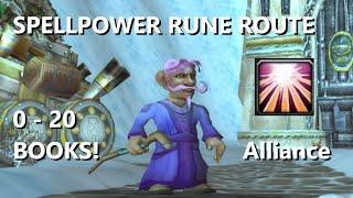 "Spellpower" Mage Rune Route - Starting from ZERO books! (Alliance) Season of Discovery.