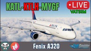 LIVE - MSFS | Fenix A320 | Delta Ops | KATL-KTLH-MYGF | #vatsim #msfs2020 #fenix #a320