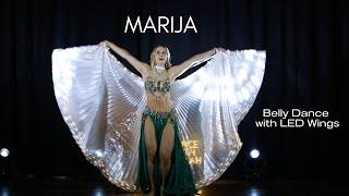 Belly Dance with LED Wings | Marija