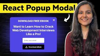 How to make Popup Modal in React JS | React Hooks