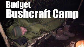 Budget Bushcraft Overnight Camp.  Kit Yourself Out For Less Than £100.  Raised Bed.  Irish Stew.