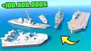 УГНАЛ ОГРОМНЫЕ ВОЕННЫЕ КОРАБЛИ!! - GTA 5 Реальная Жизнь (Моды ГТА 5)