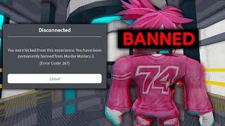 I Got BANNED from MM2... (i'm sorry)